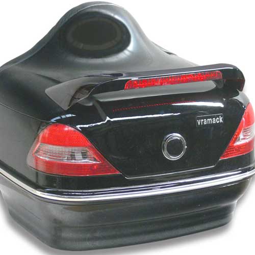 Baul custom Mini Chepa Vramack Seven 31L con luces y respaldo | Nilmoto