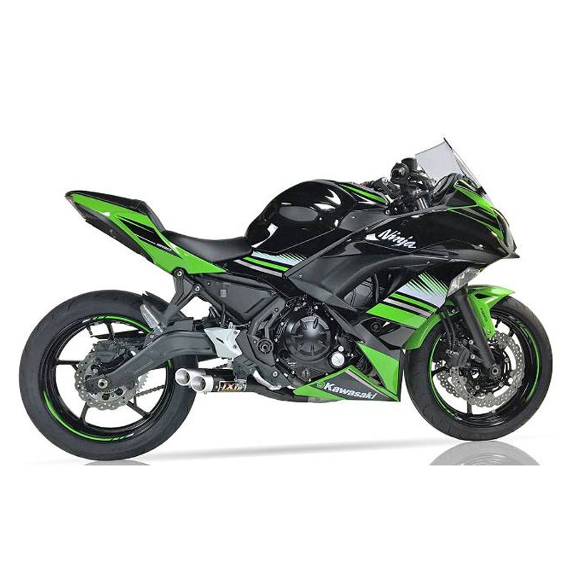 Escape acero Kawasaki Z650/Ninja 650 17-19 Ixil DUAL HYPERLOW XL BLACK
