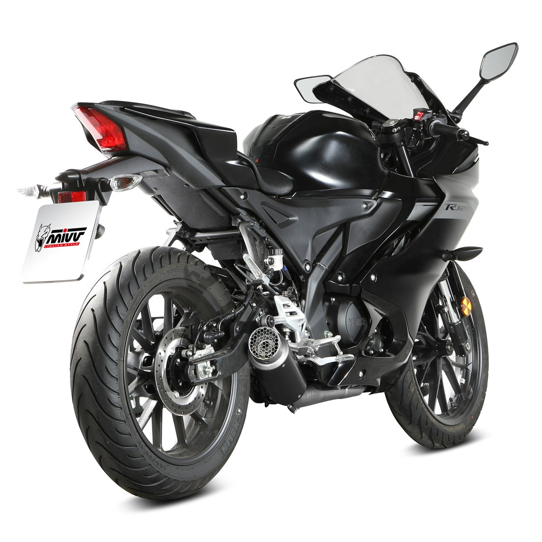 Escape completo Mivv GP PRO acero Yamaha MT/R 125 25+
