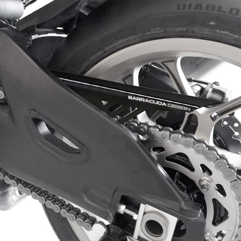 cubre cadena en aluminio negro yamaha mt-10, yzf r1 15-