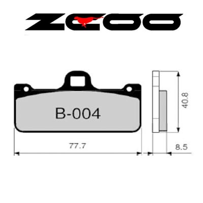 ZCOO Pastillas freno delantero moto B004 Endurance