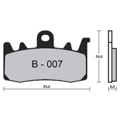ZCOO Pastillas freno delantero moto B007 Race y EXR