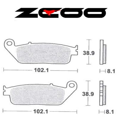 ZCOO Pastillas freno delantero moto N007 Race
