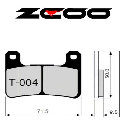 ZCOO Pastillas freno delantero moto T004 Race y EXR