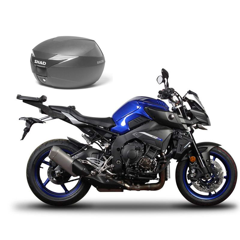 KIT Maleta y Soportes Shad para Yamaha MT10 de 2016- SH48 Titanio