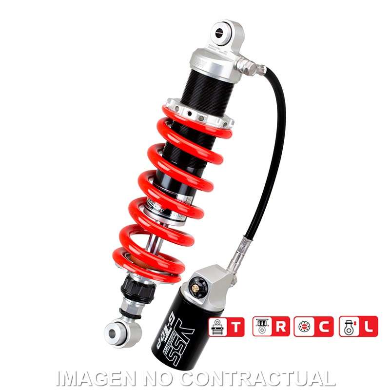 amortiguador gas con botella triumph tiger 1050
