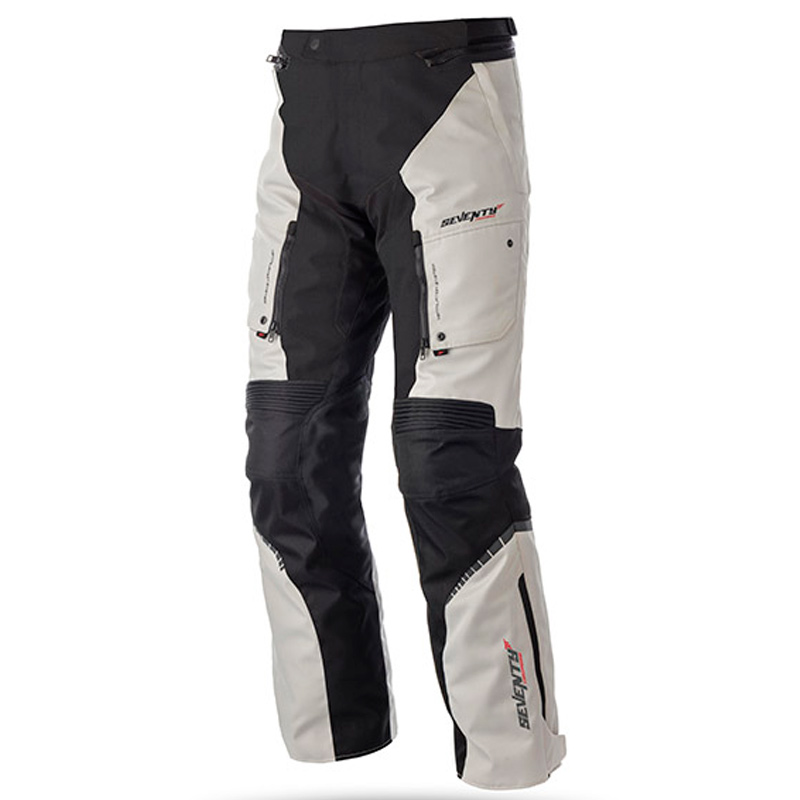 Massage Occurrence sake Pantalon de moto invierno Touring Unisex negro-gris Seventy Degrees 8cm más  cortos | Nilmoto