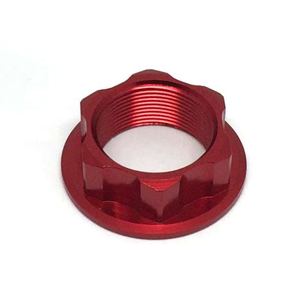 Tuerca eje direccion Yamaha Tenere 20-24 Zeta roja