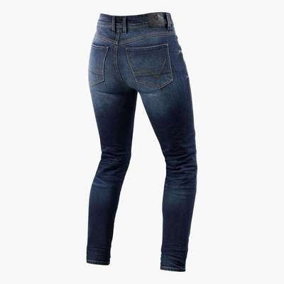 vaqueros revit marley ladies sk fpj044 azul medio gastado Â· 2