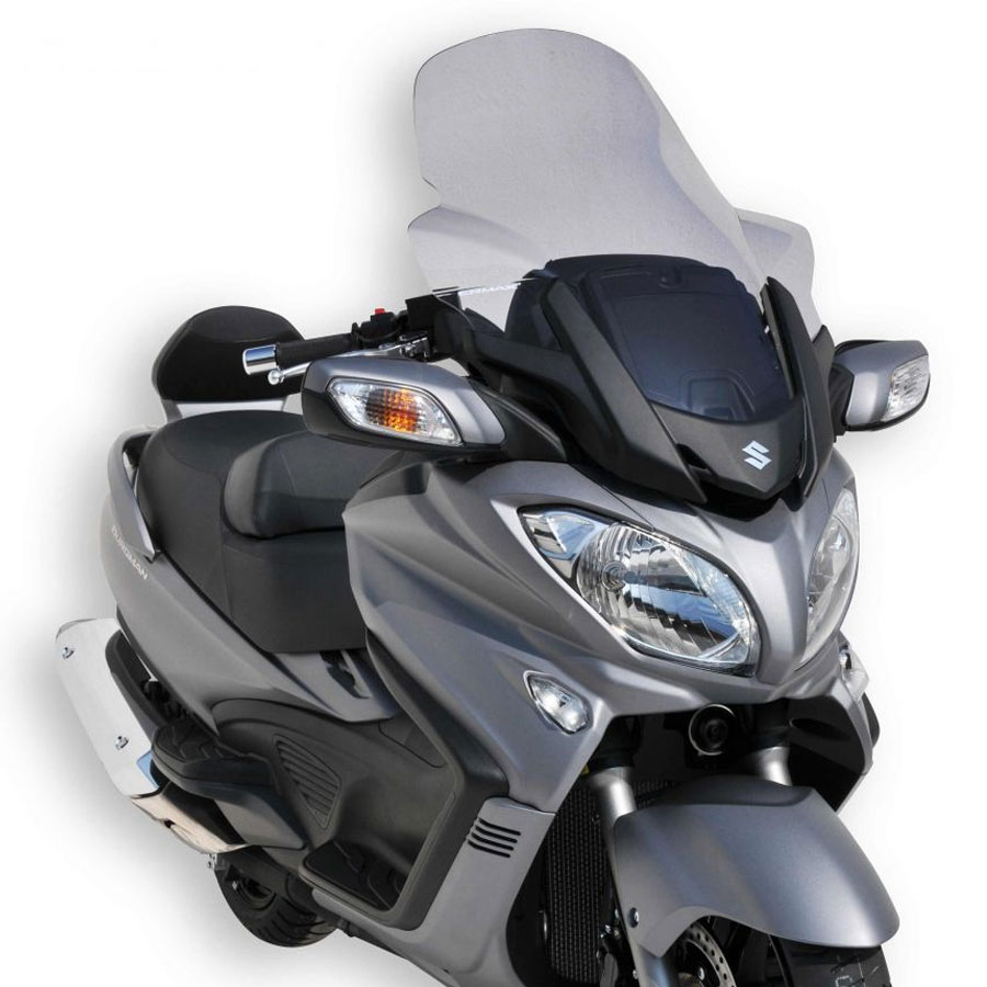 Cupolino Sport Ermax Per Suzuki Burgman 650 Executive 2013-2018 - Colore Fume Nero Chiaro, Altezza 51 Cm