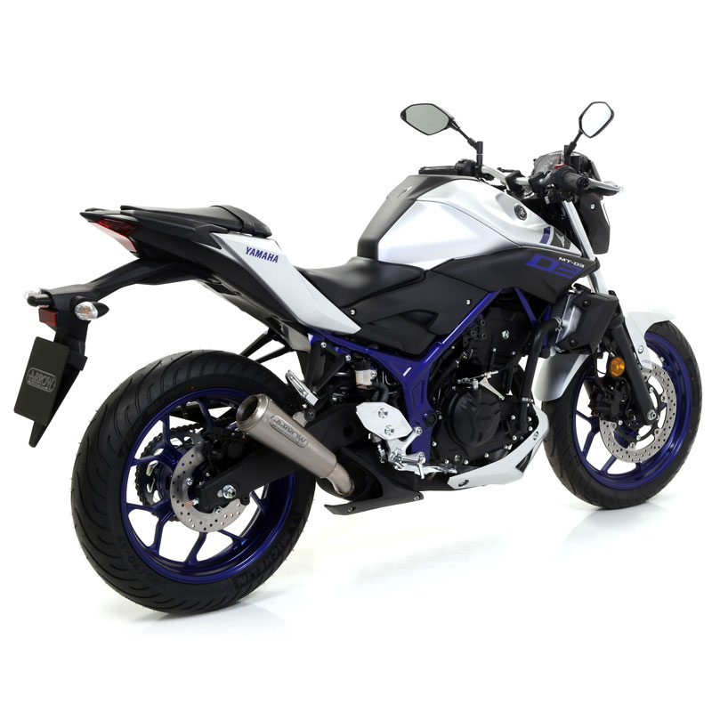 ARROW Marmitta Pro-Race Nichrom Dark Omologata Per Yamaha YZF R3 (15-18) E MT-03 (16-17) - Ricambio Originale - copertina