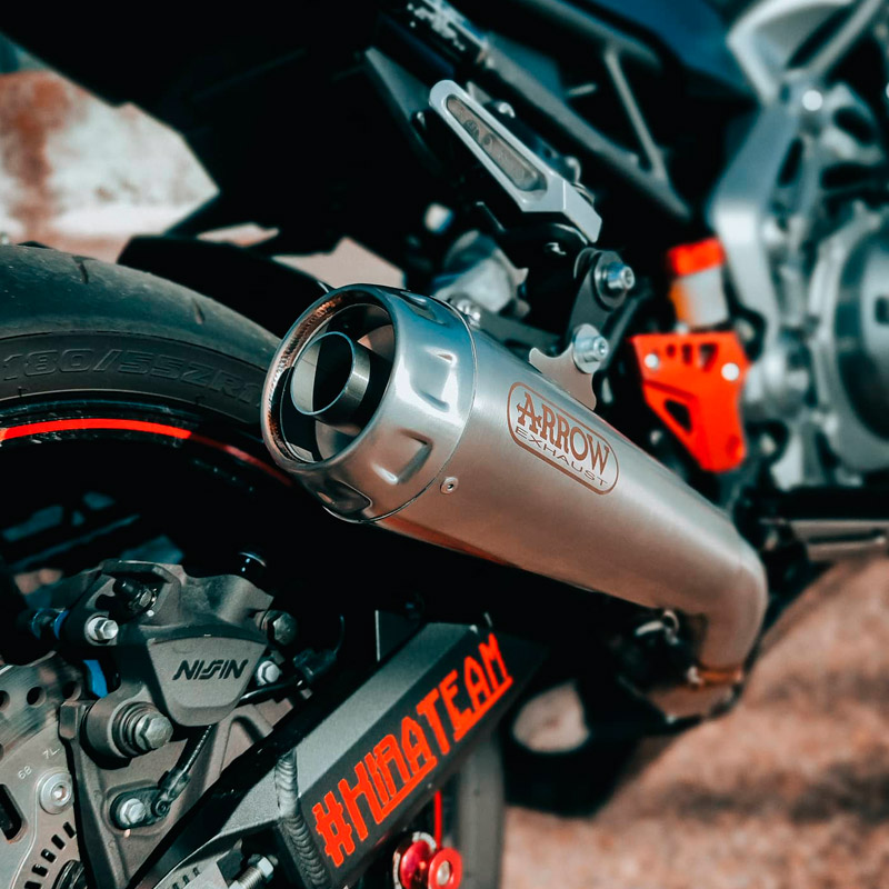 Escape acero Arrow Pro Race Nichrom Kawasaki Z900E 17 Nilmoto