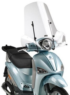 Parabrisas Givi moto PIAGGIO FLY-LIBERTY 50-100-125-150-200 02-15 SUZUKI ADDRESS 110