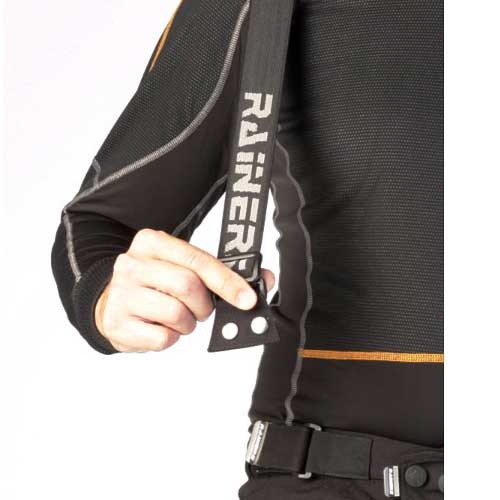 Pantalon moto invierno de rainers modelo Dallas con tirantes extraibles  Cortos | Nilmoto