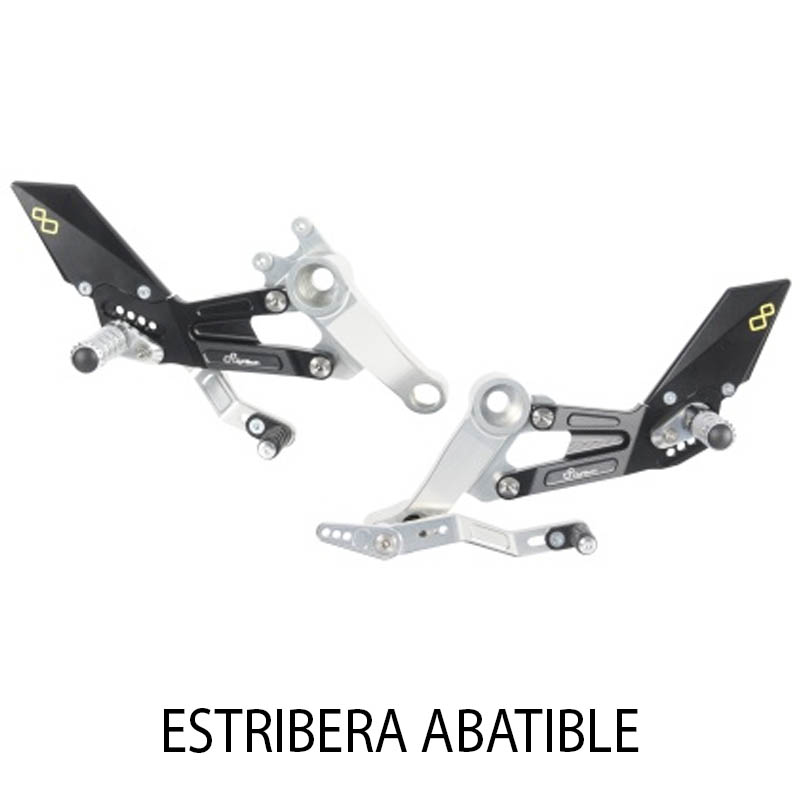 Soporte Para Matrícula Y Eliminador De Guardabarros Para Aprilia RSV4/Tuono V4/RS 125 - Accesorio De Metal, Color Negro