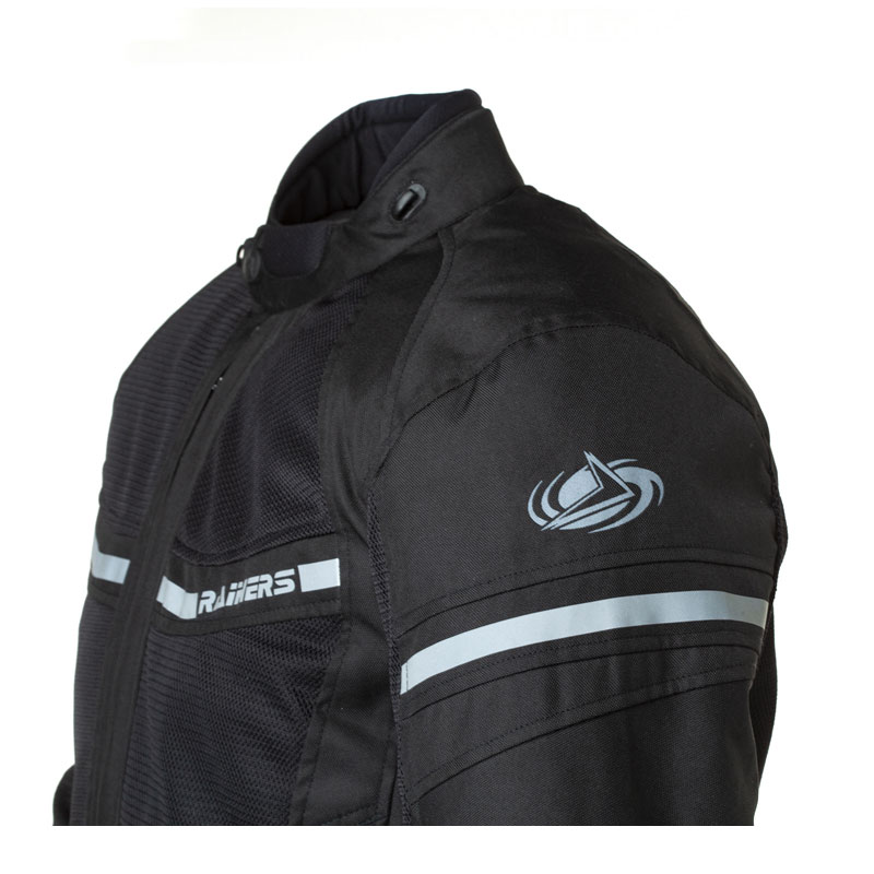 Chaqueta moto verano hombre Rainers modelo JEREZ Negro Nilmoto Chaqueta moto verano hombre Rainers modelo JEREZ Negro Nilmoto