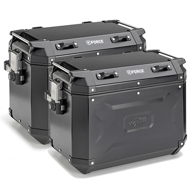 Maleta Kappa KForce 37 litros de aluminio Negro | Nilmoto