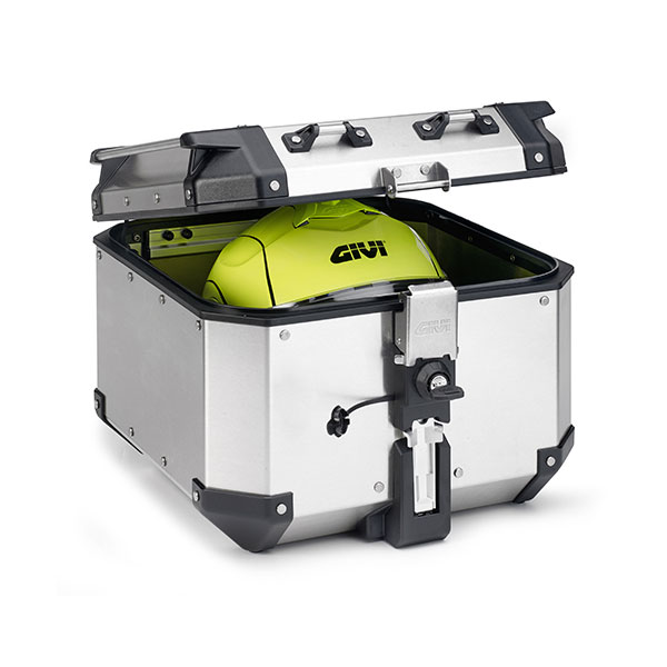MALETA BAUL TREKKER OUTBACK 42 LITROS DE ALUMINIO EN NEGRO. MONOKEY GIVI:  MALETAS OUTBACK