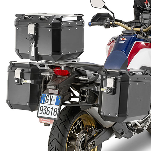 Maleta Givi Trekker Outback 42L aluminio color negro | Nilmoto