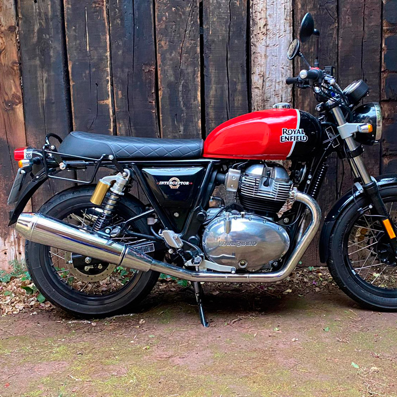 Telaietti Borse Laterali Royal Enfield Super Meteor 650 - Compatibili Klick-Fix, Cromati - Foto 9