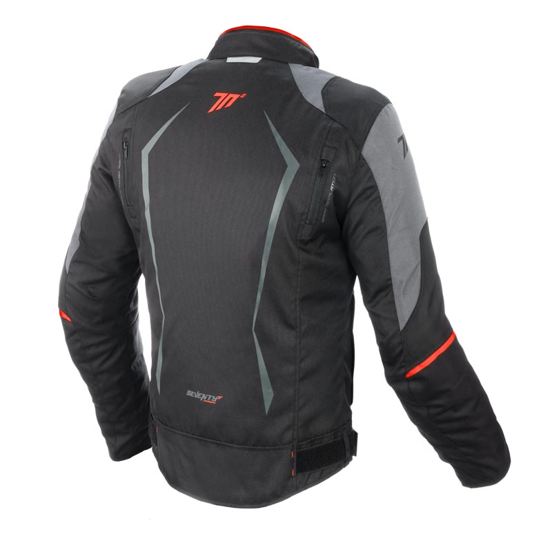 Chaqueta Moto Racing Hombre Negra-Roja Invierno