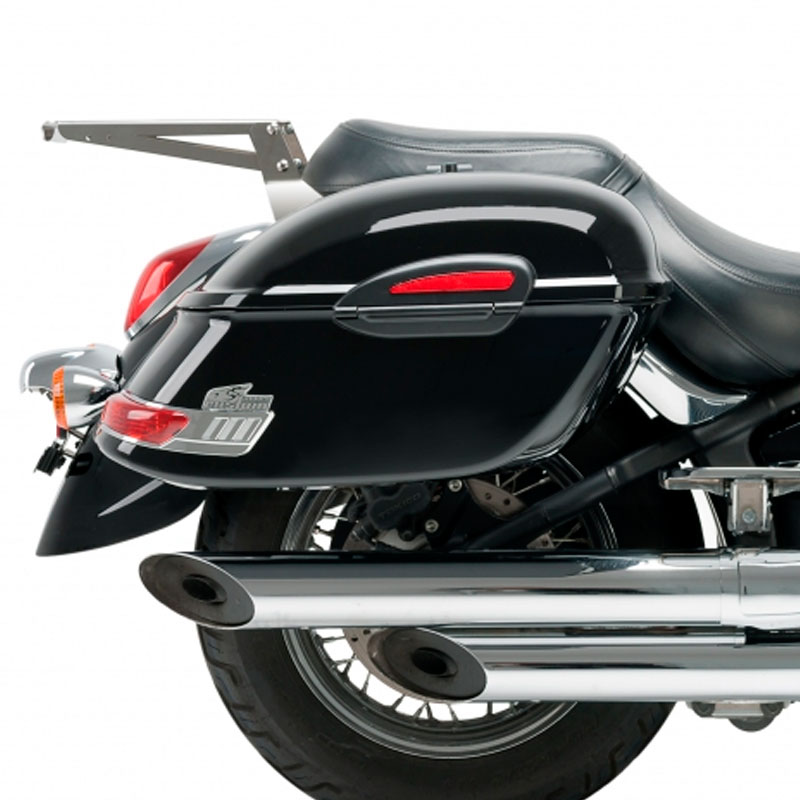Alforjas rigidas moto custom Fast Vramack Seven con luces